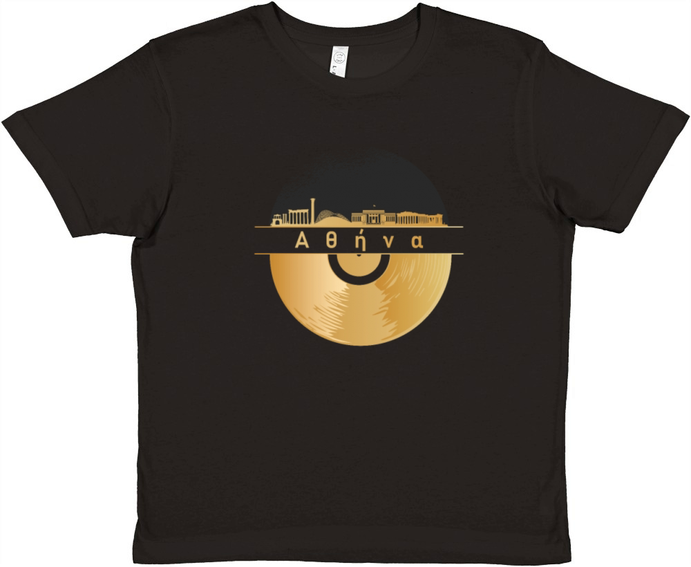 Vinyl-Record-Player Disco-Music Premium Kids Crewneck T-shirt