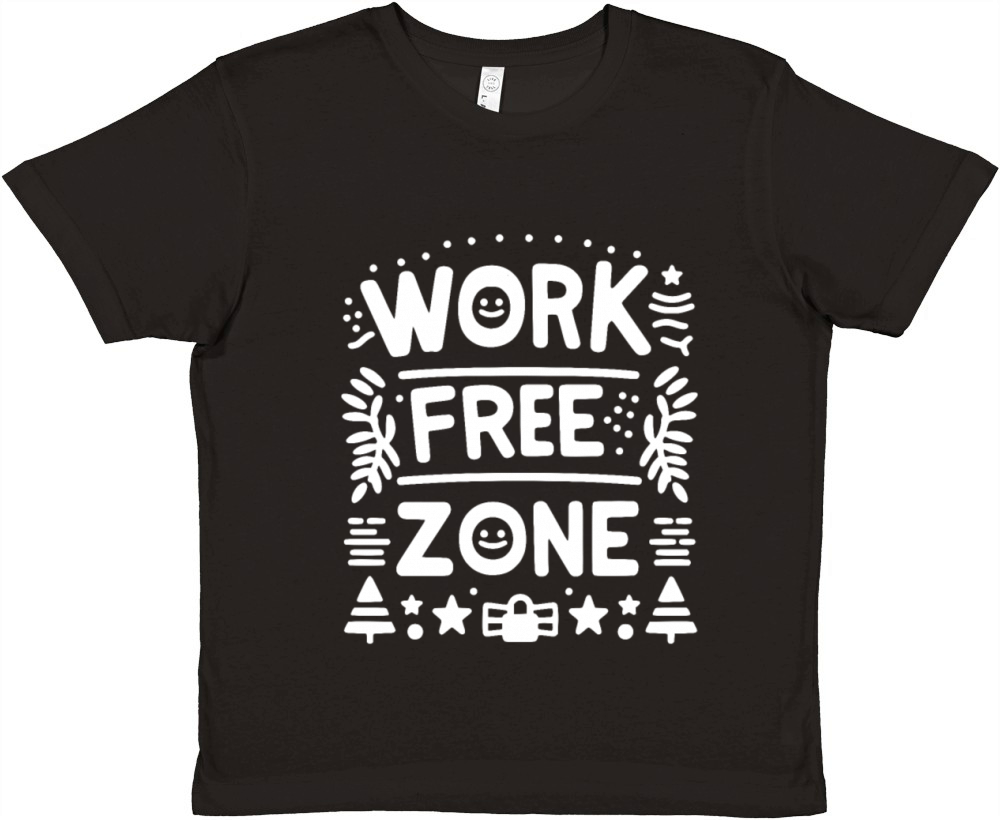 Work-Free Zone Premium Kids Crewneck T-shirt
