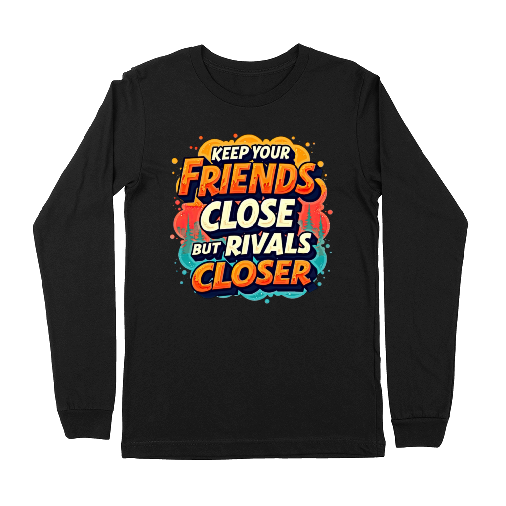Inspirational Quote with Retro Design Premium Long Sleeve