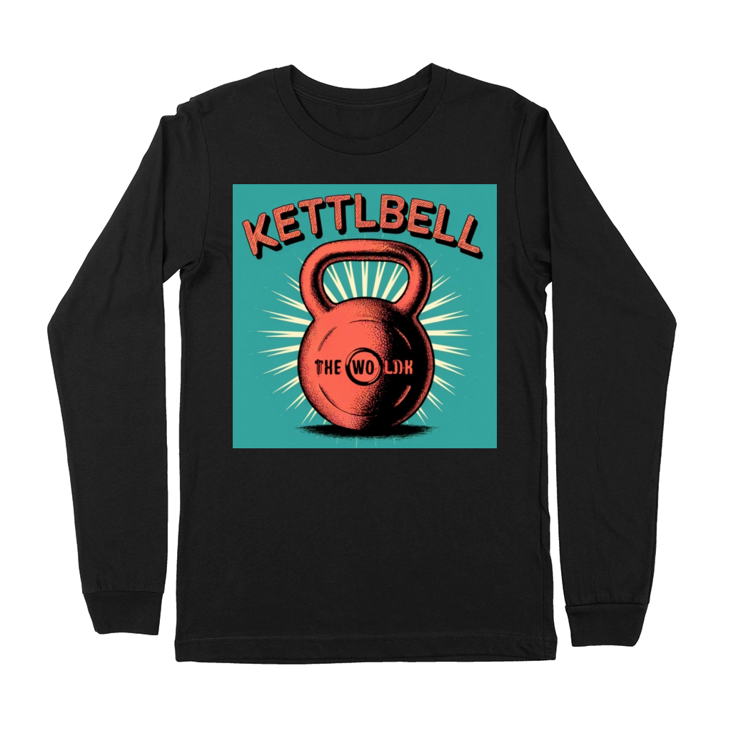 Kettlebell retro vintage Premium Long Sleeve