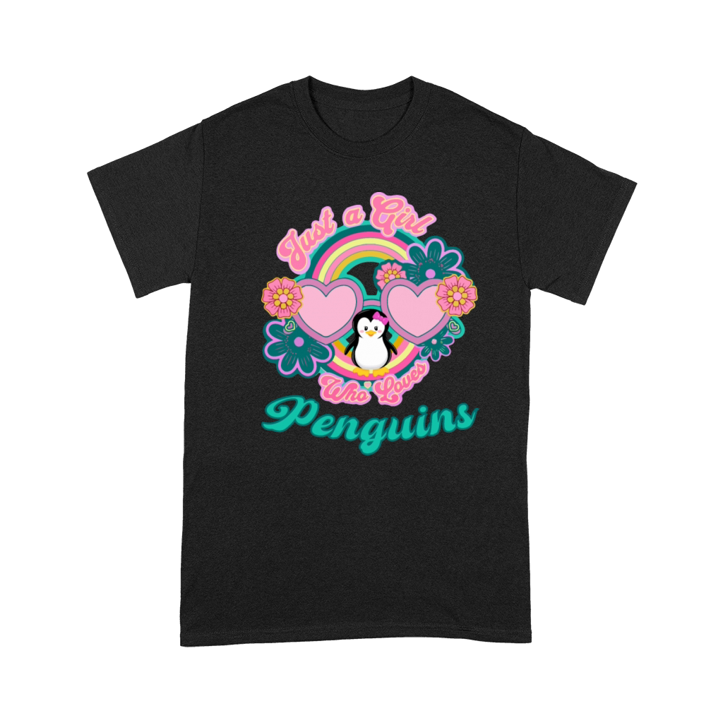 Just A Girl Who Loves Pinguins Funny Pinguin Lover Premium T-shirt