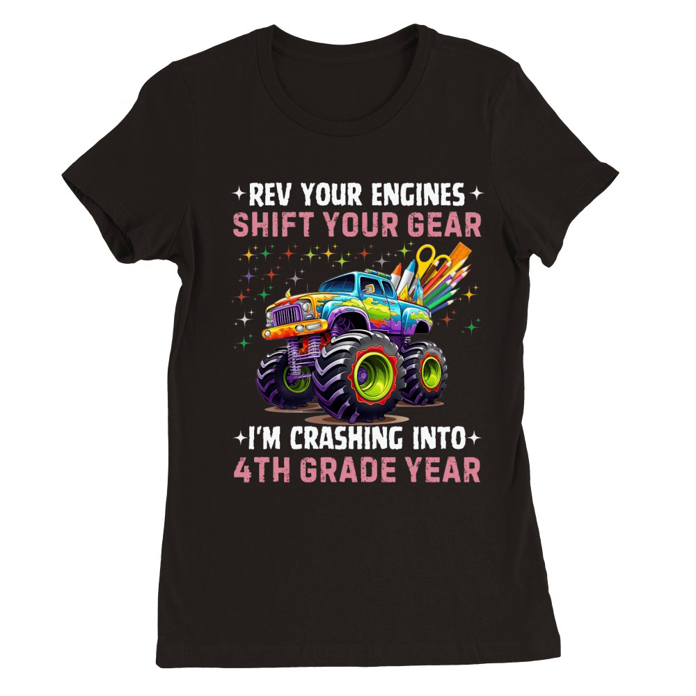 Rev your engines shift your Gear 02 Premium Womens Crewneck T-shirt
