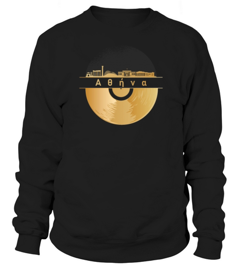 Vinyl-Record-Player Disco-Music Sweatshirt Unisex
