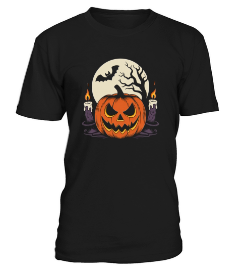Vintage Pumpkin Scene Halloween Classic T-Shirt T-Shirt Unisex
