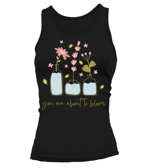 Colorful Cute Flower Quote Tank top Woman
