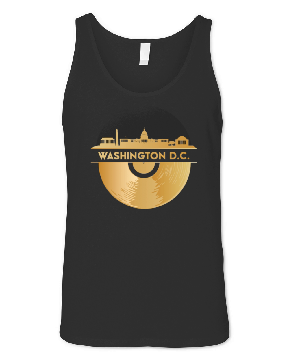 Vinyl-Record-Player Disco-Music Unisex Jersey Tank