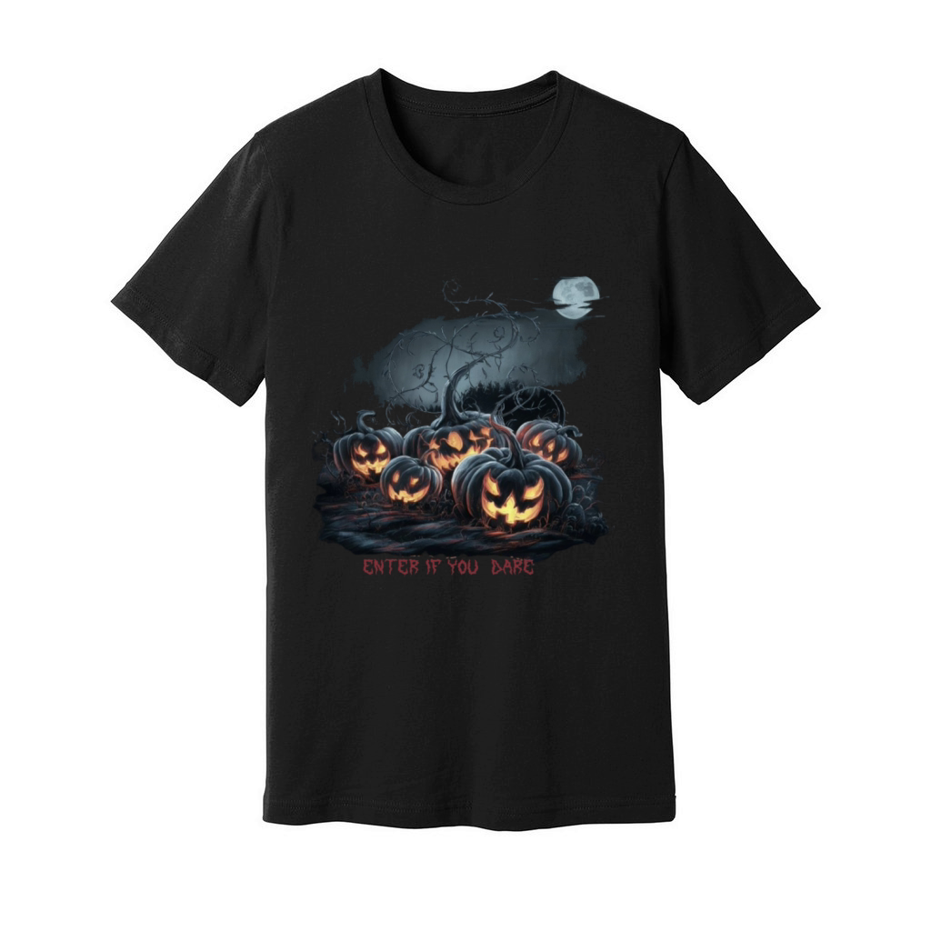 Eerie Pumpkin Hollow Unisex Jersey Tee