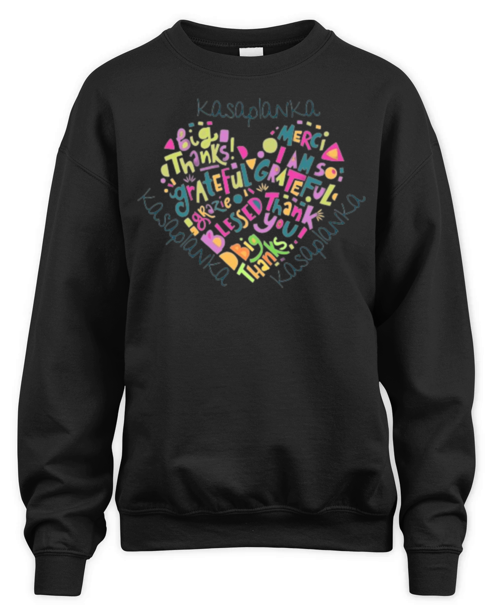 Green and Magenta Colorful Playful Motivation Unisex Premium Crewneck Sweatshirt