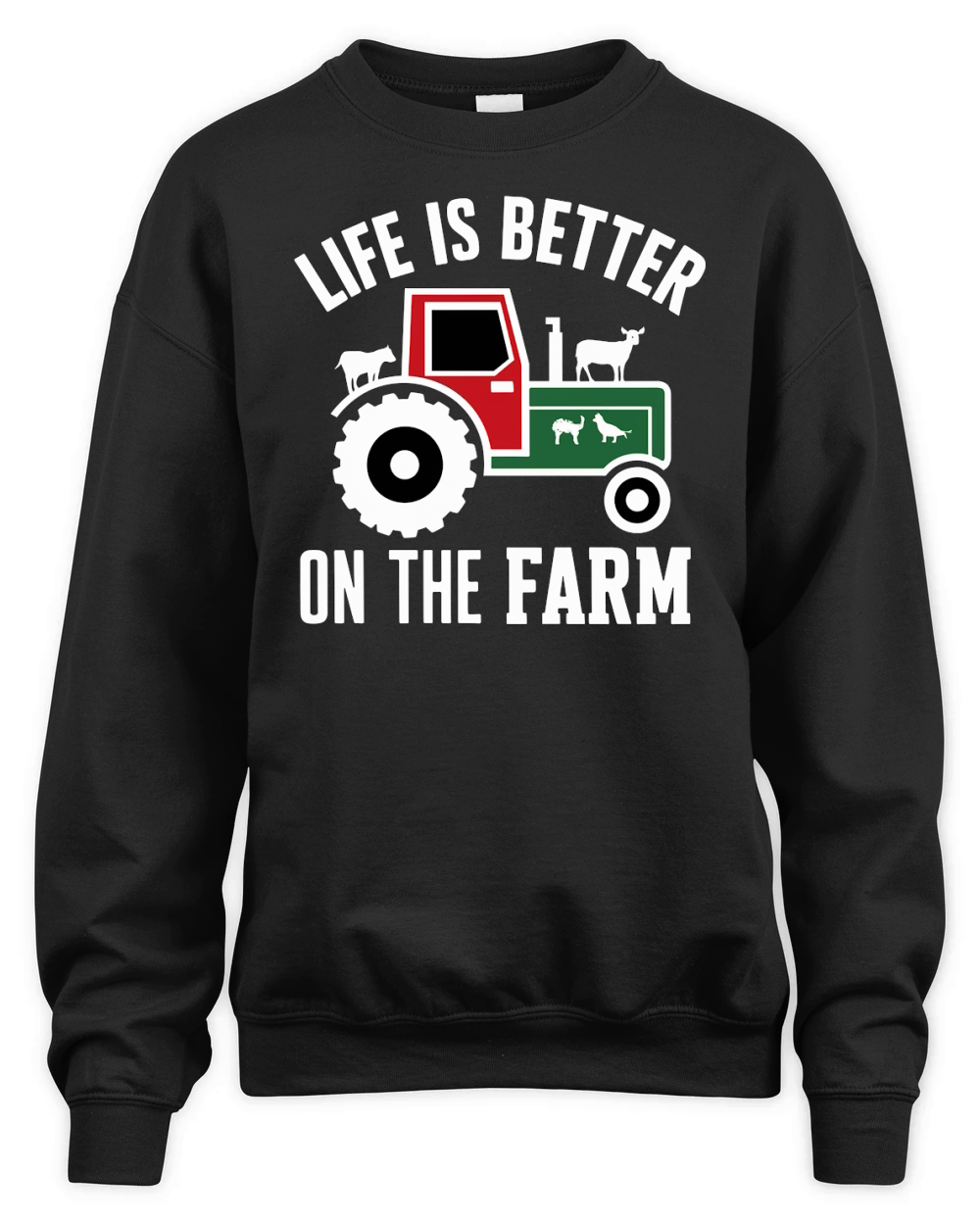 Life is Better on the Farm Unisex Premium Crewneck Sweatshirt