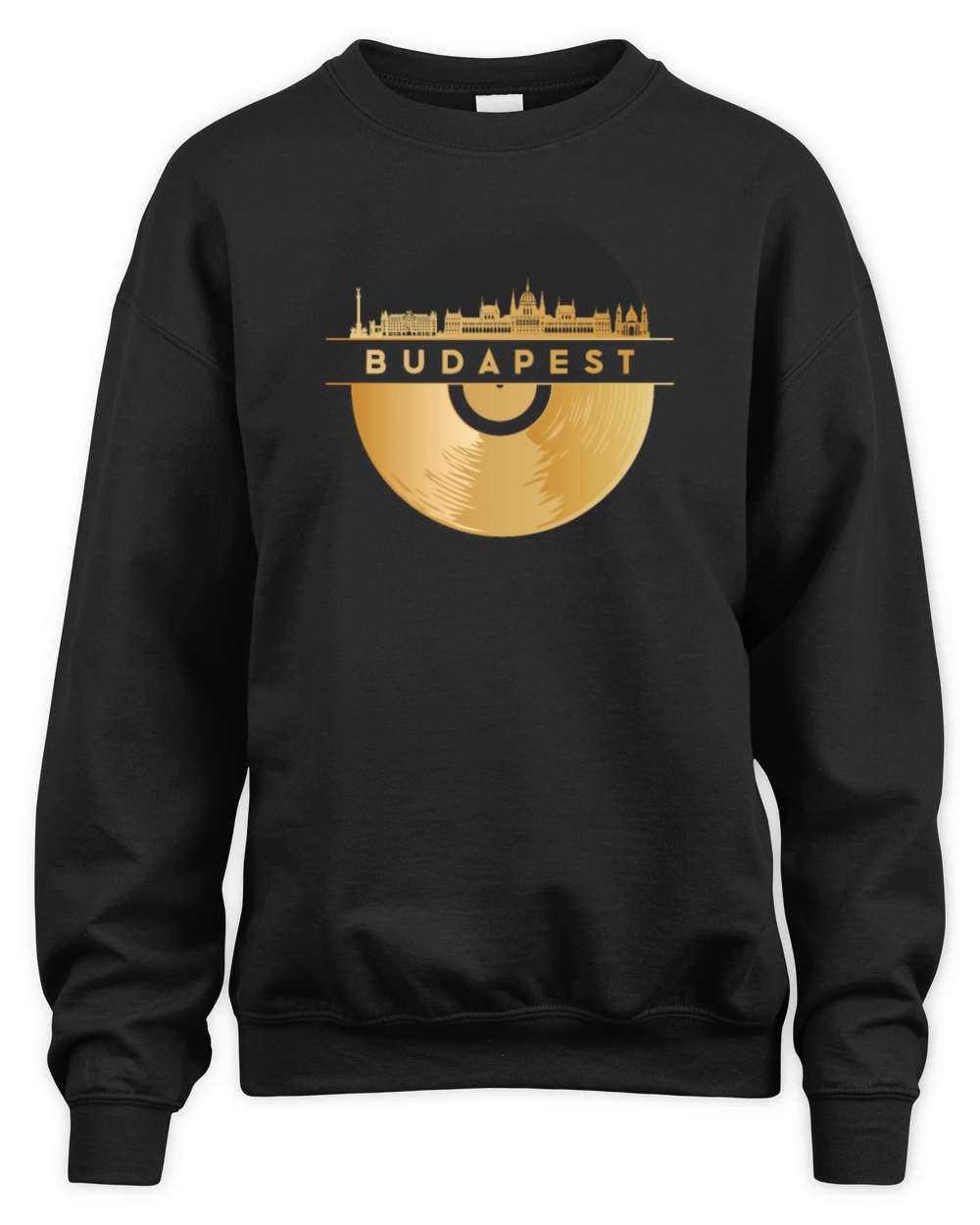 Vinyl-Record-Player Disco-Music Unisex Premium Crewneck Sweatshirt