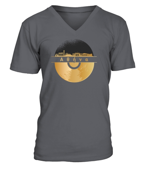 Vinyl-Record-Player Disco-Music V-Neck T-shirt