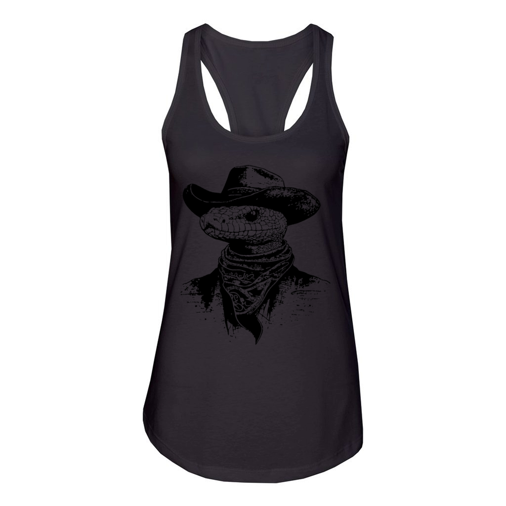 Snake Cowboy Hat Women's Racerback Tank