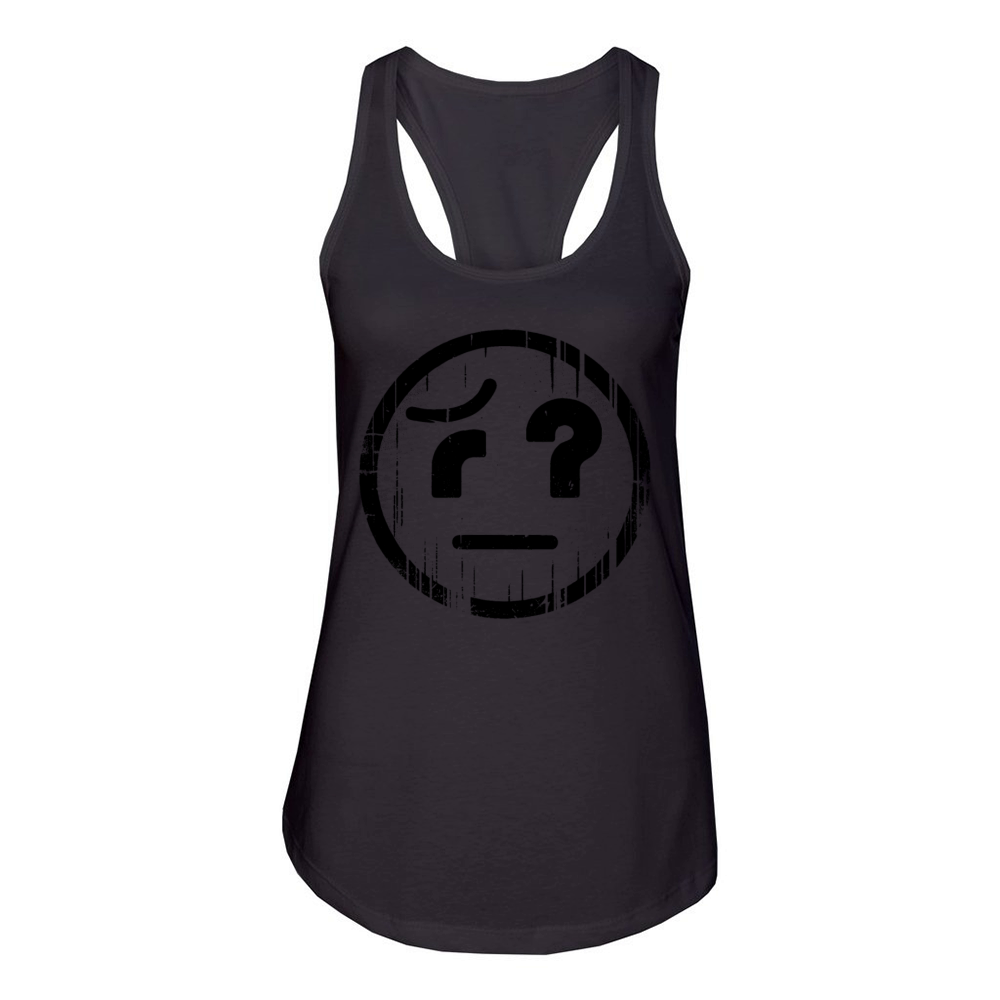 Weird Emoticon Women's Racerback Tank