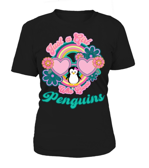 Just A Girl Who Loves Pinguins Funny Pinguin Lover Women's T-Shirt