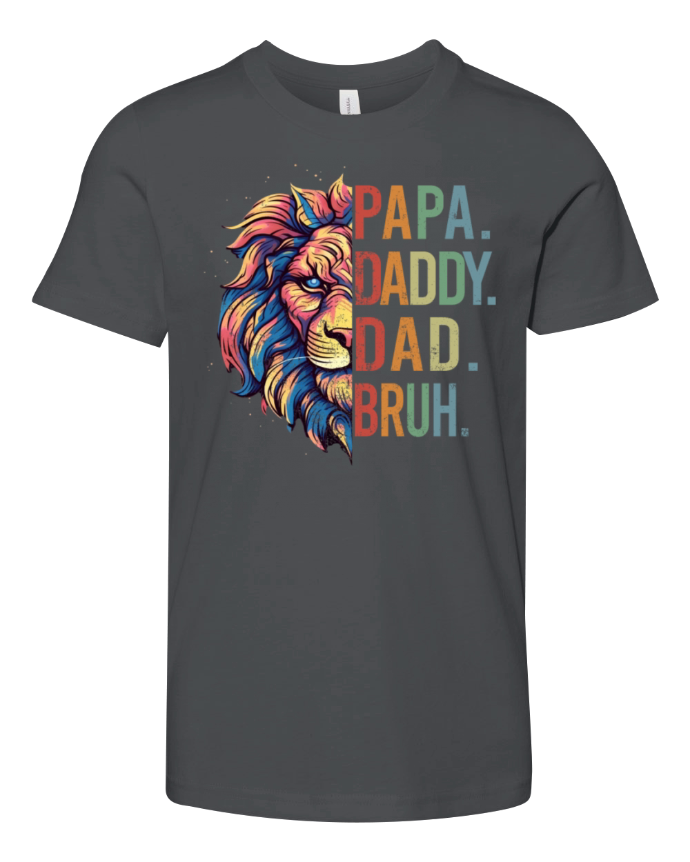 Papa Daddy Dad Bruh Retro Groovy Fathers Day Youth Unisex Jersey Tee