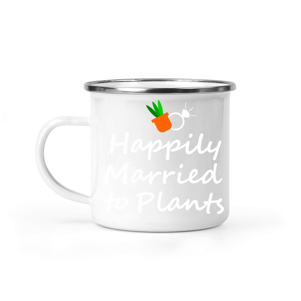 Happily married to plants Camping Mug