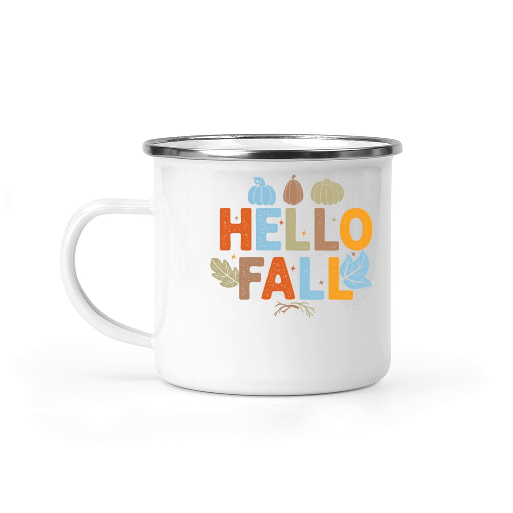 Hello fall (2) Camping Mug