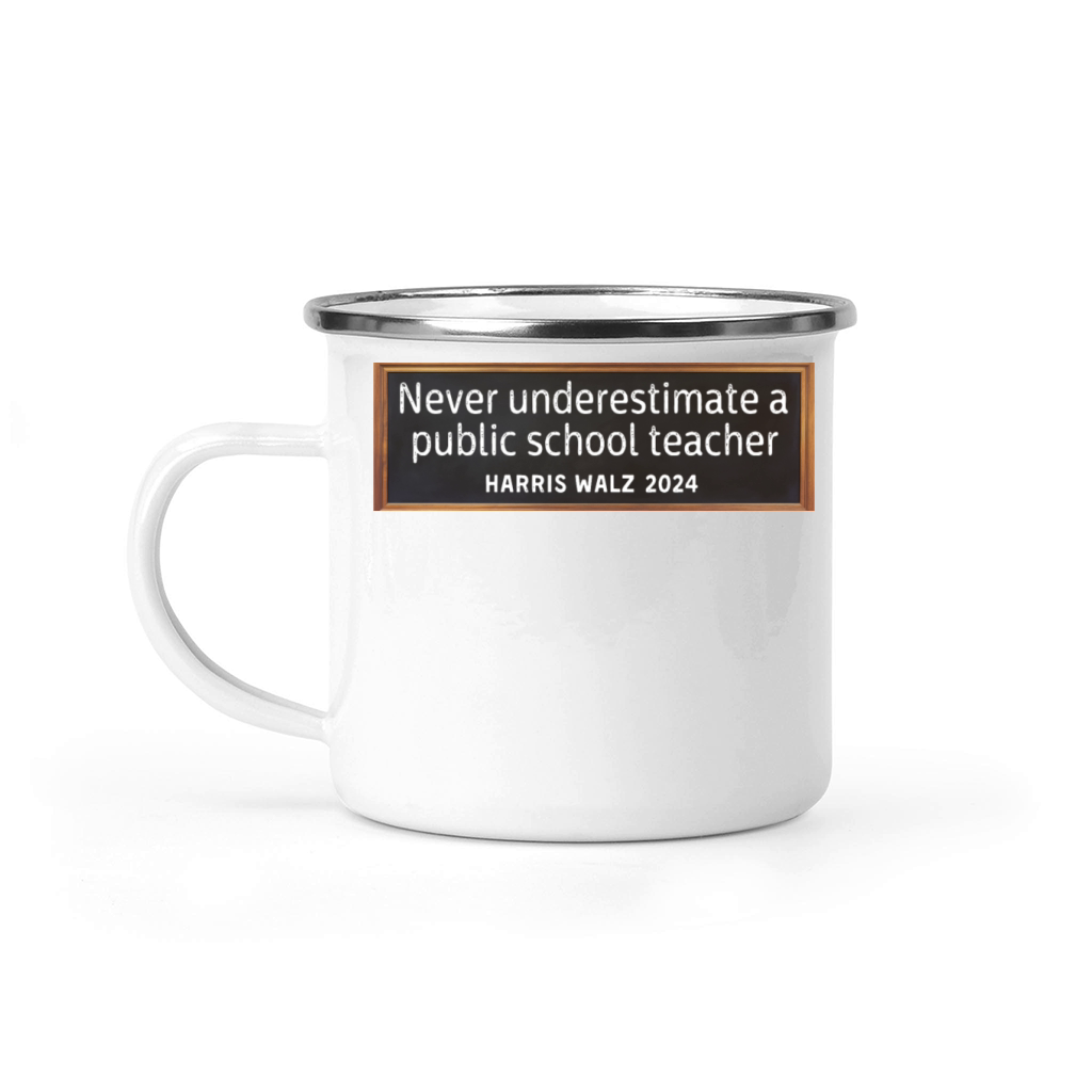 Never Underestimate A Public School Teacher Tim Camping Mug
