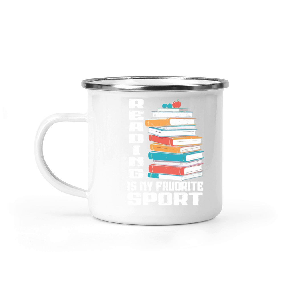 Reading Is My Favorite Sport Bookworm Camping Mug