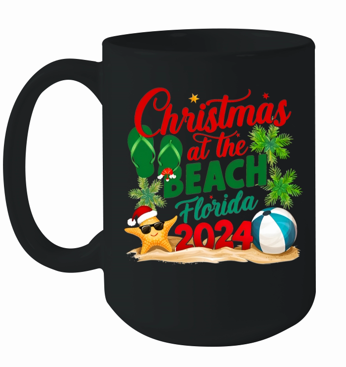 Christmas At The Beach Florida 2024 Ceramic Mug