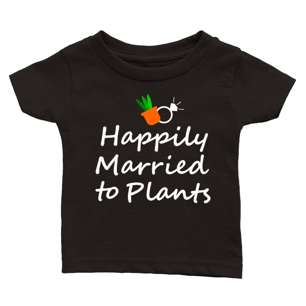 Happily married to plants Classic Baby Crewneck T-shirt