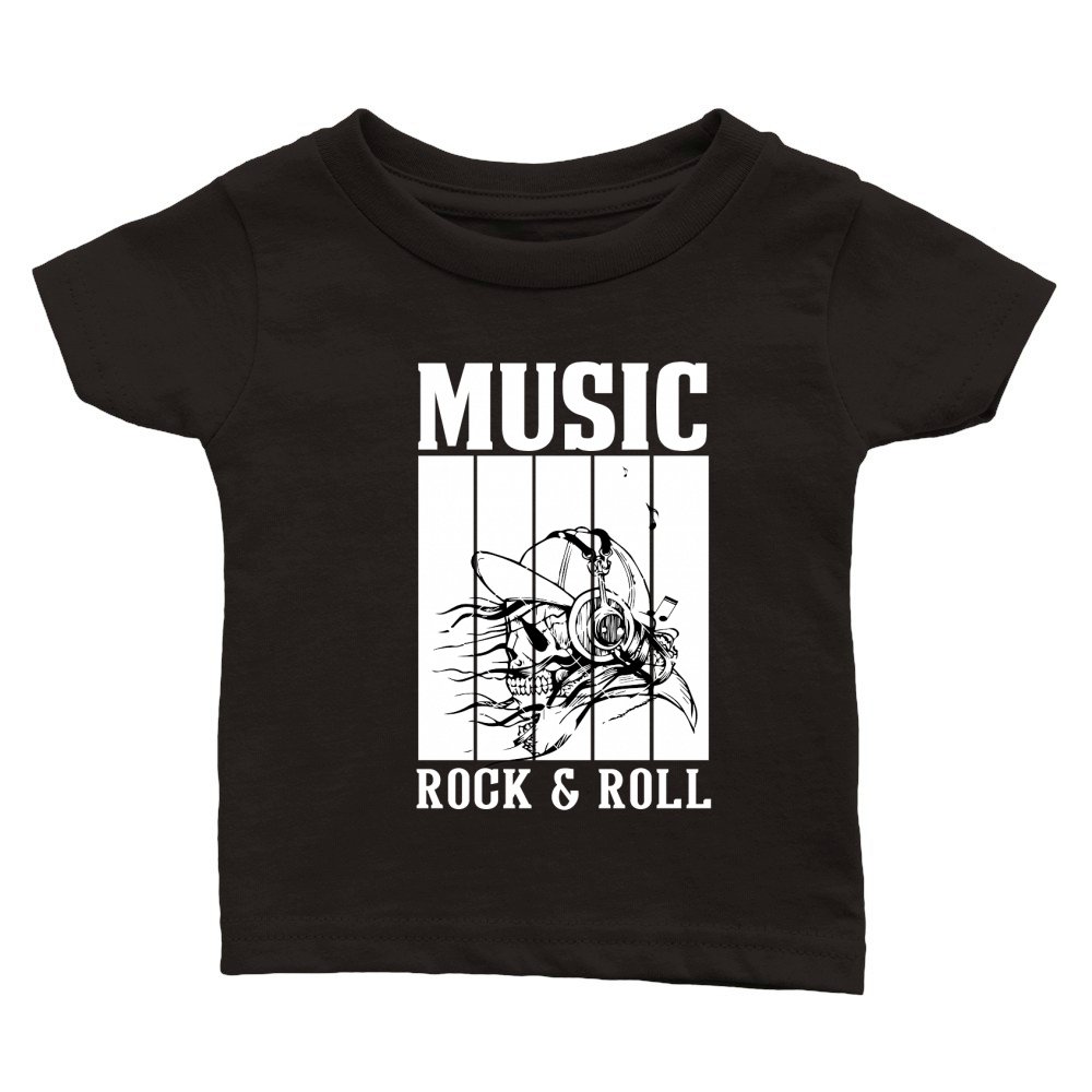 Music rock & roll (3) Classic Baby Crewneck T-shirt
