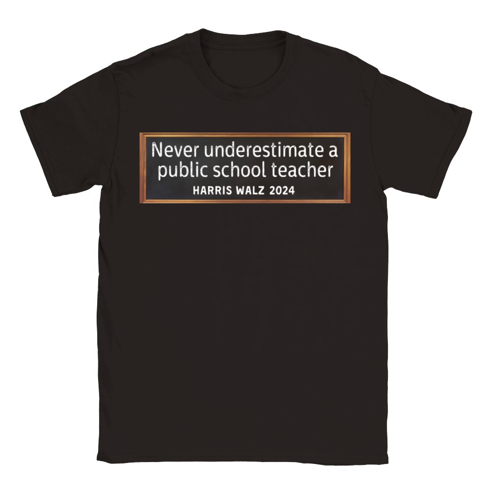 Never Underestimate A Public School Teacher Tim Classic Kids Crewneck T-shirt