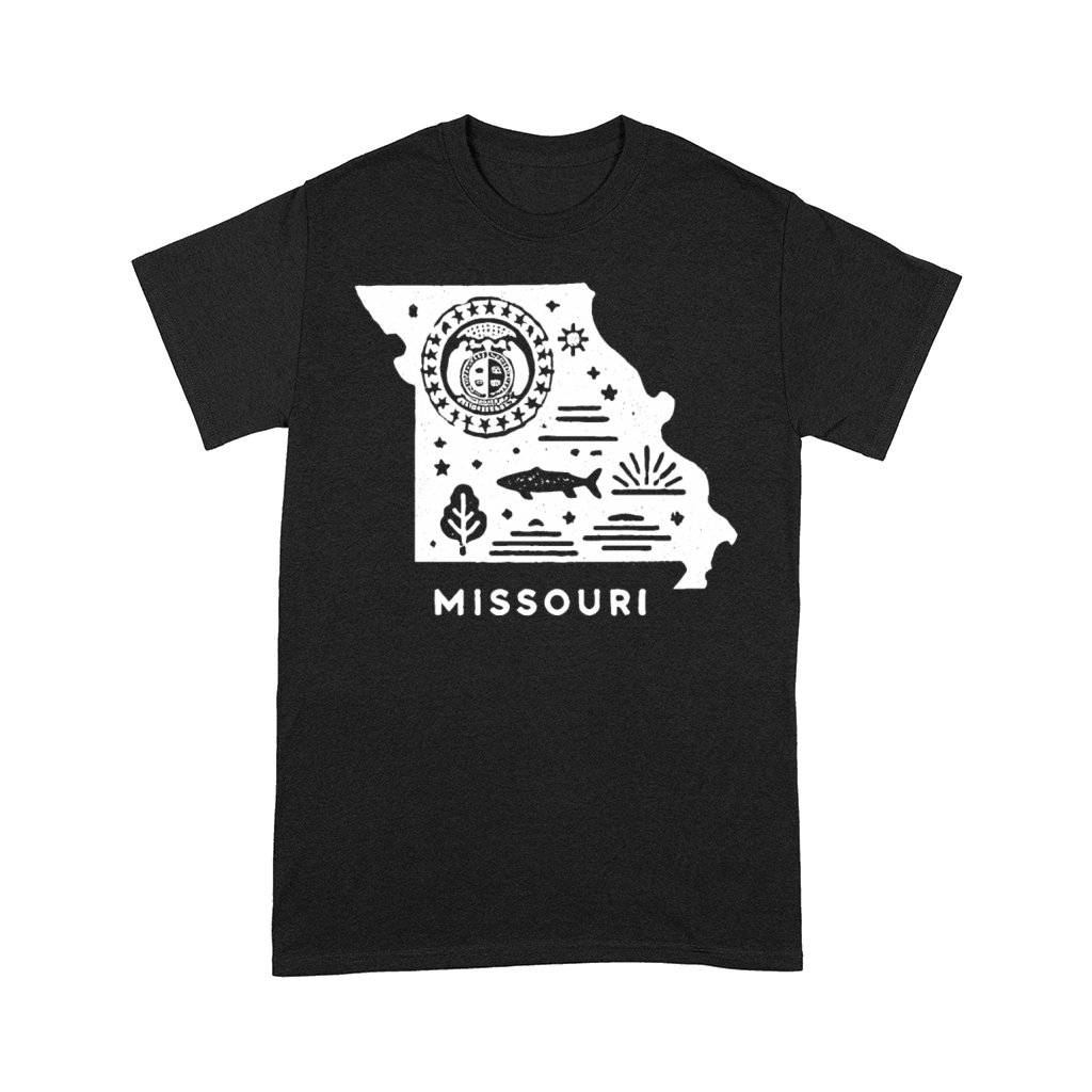 Missouri Vintage State Badge Design Comfort T-shirt