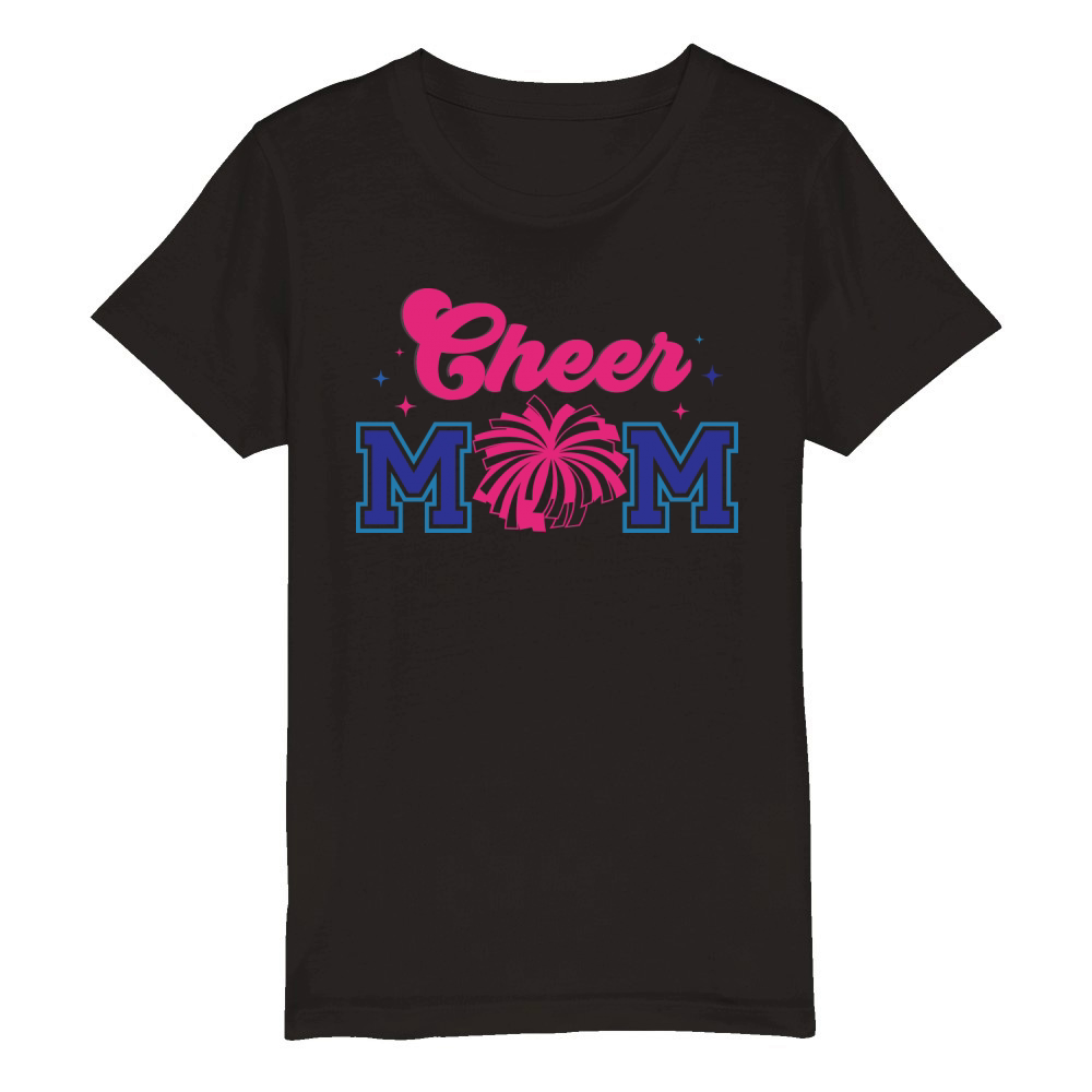 Cheer Mom Organic Kids Crewneck T-shirt