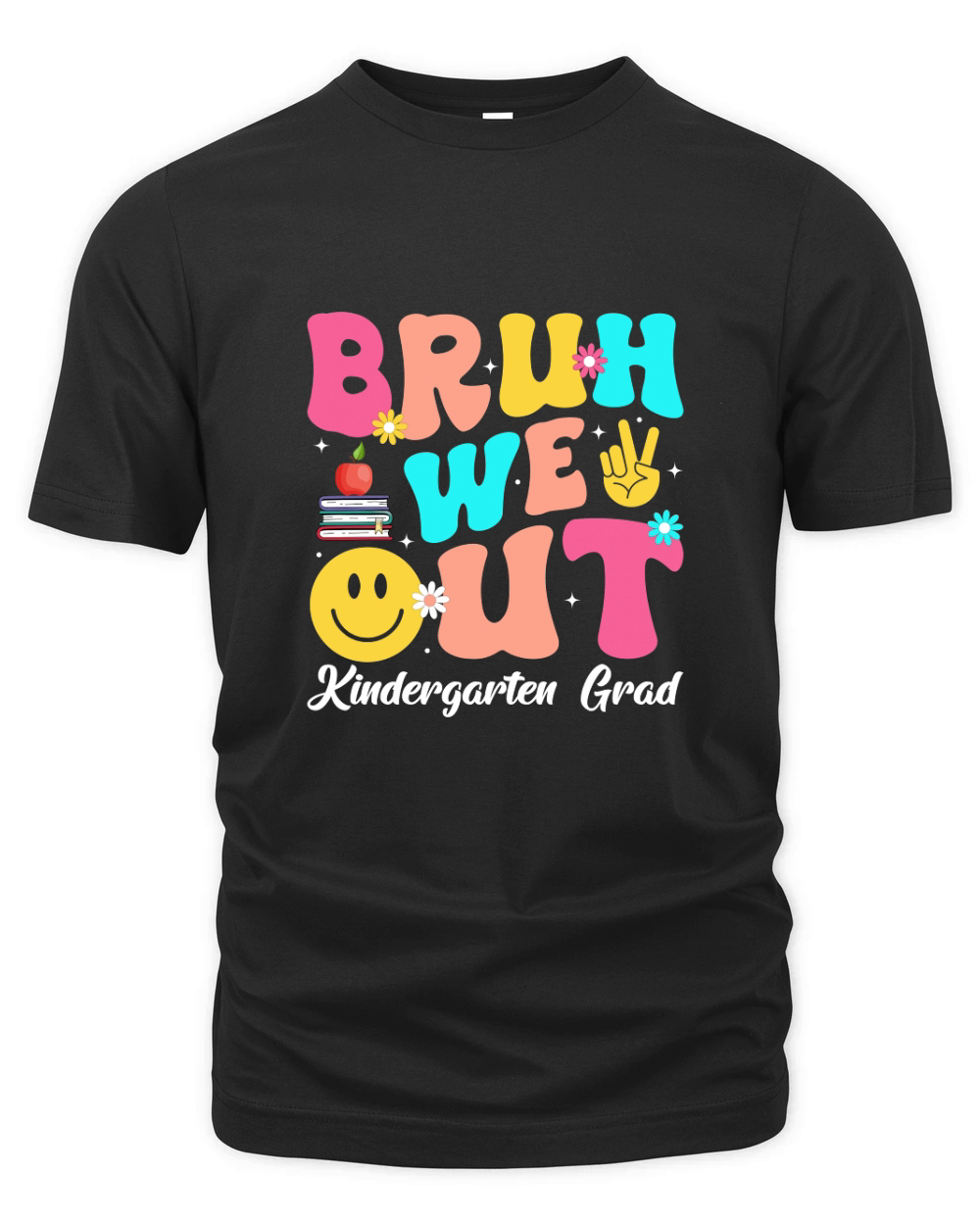 Bruh We Out Kindergarten Grad Organic Unisex T-shirt