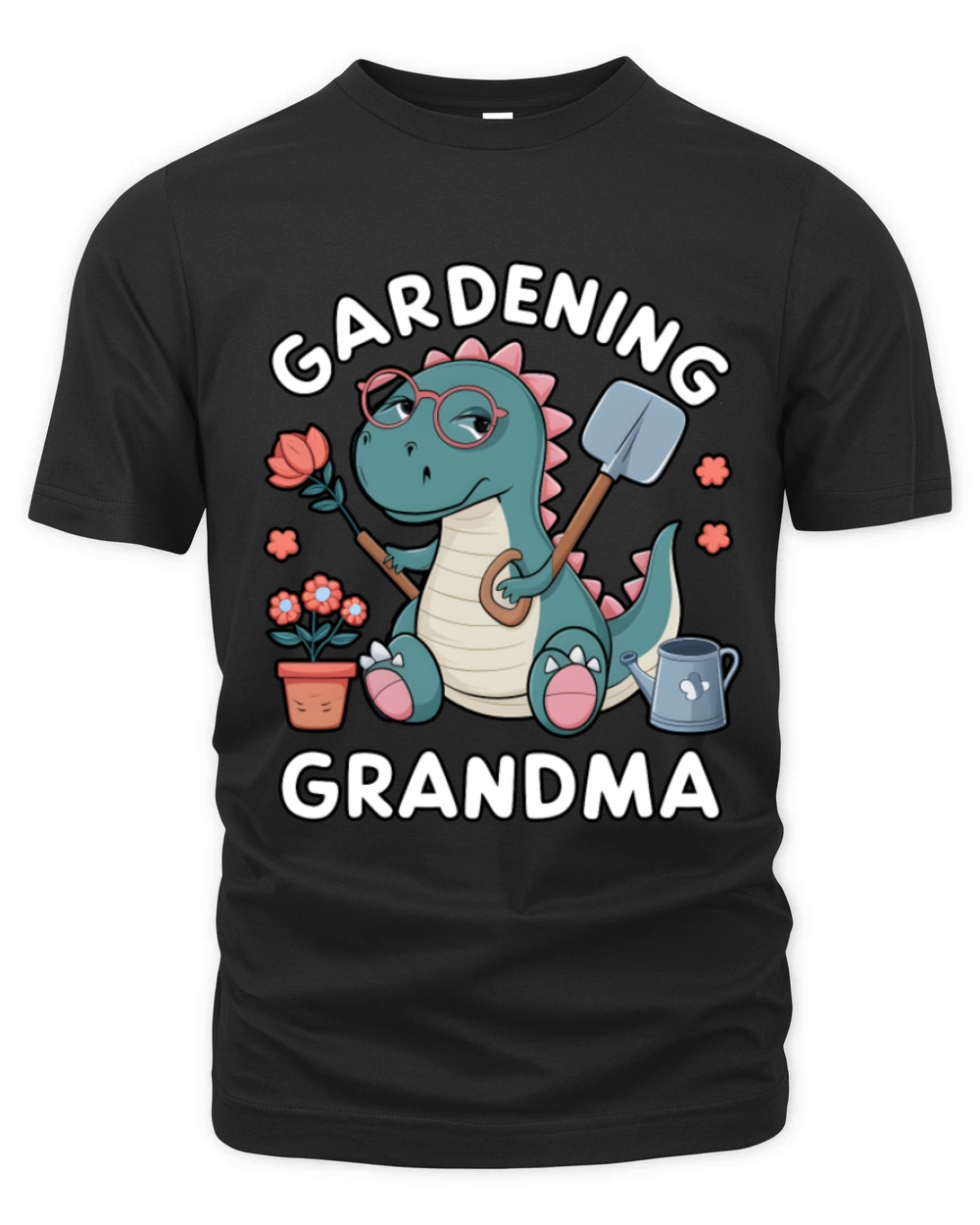grandmother funny gardening potted flower farm Organic Unisex T-shirt