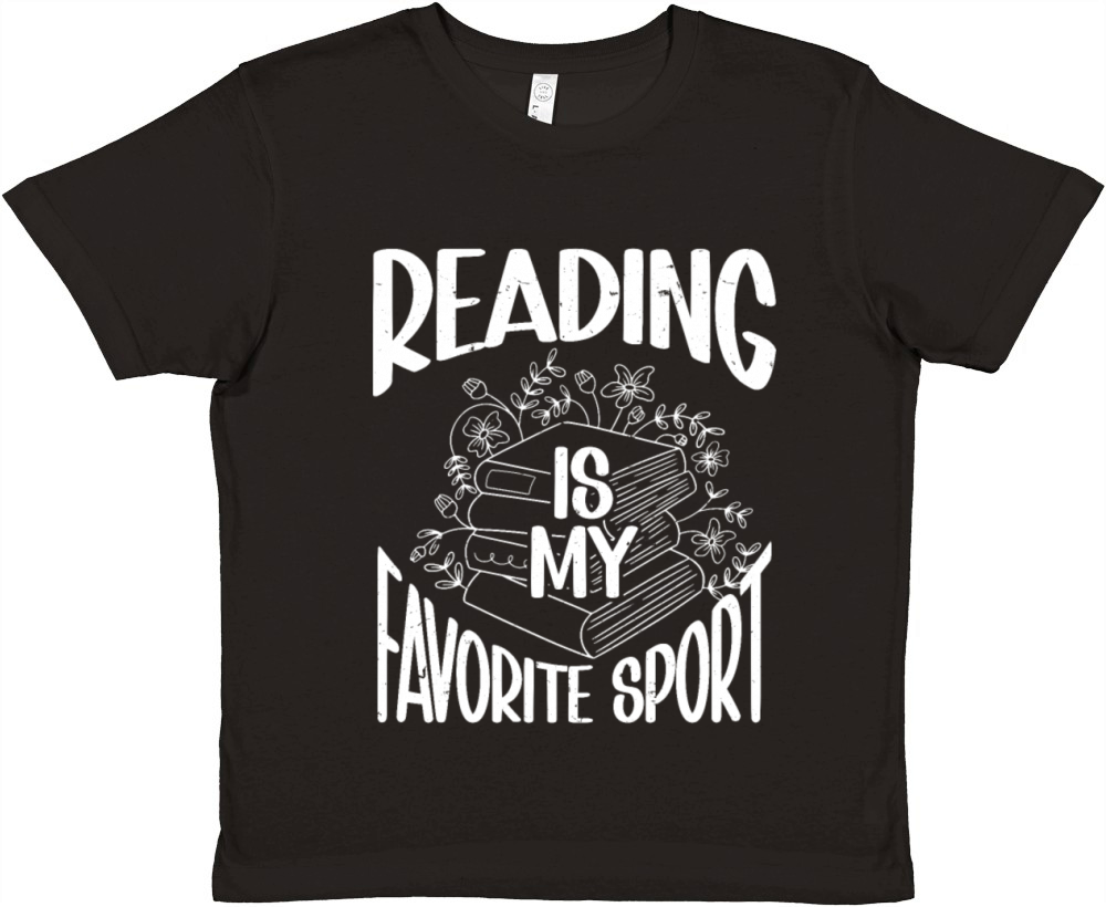 Reading Is My Favorite Sport Bookworm Premium Kids Crewneck T-shirt