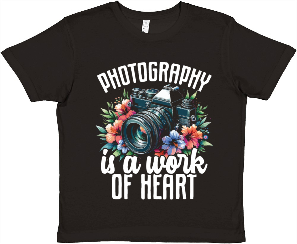 Retro Vintage Camera Photography Lover Photographe Premium Kids Crewneck T-shirt