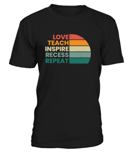 Love teach inspire recess repeat T-Shirt Unisex