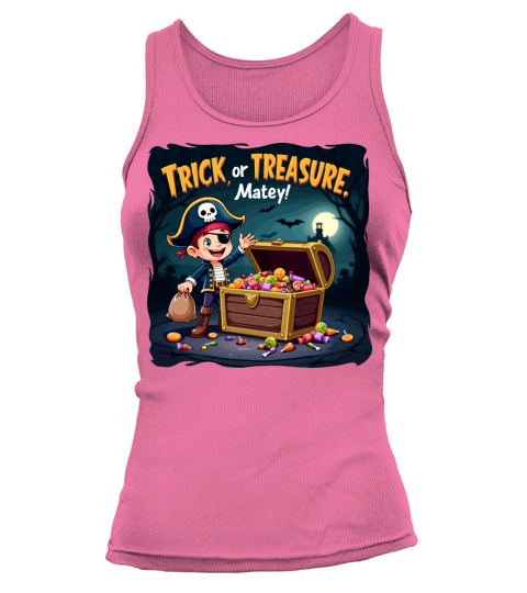 Trick or Treasure Pirate Month Halloween Tank top Woman