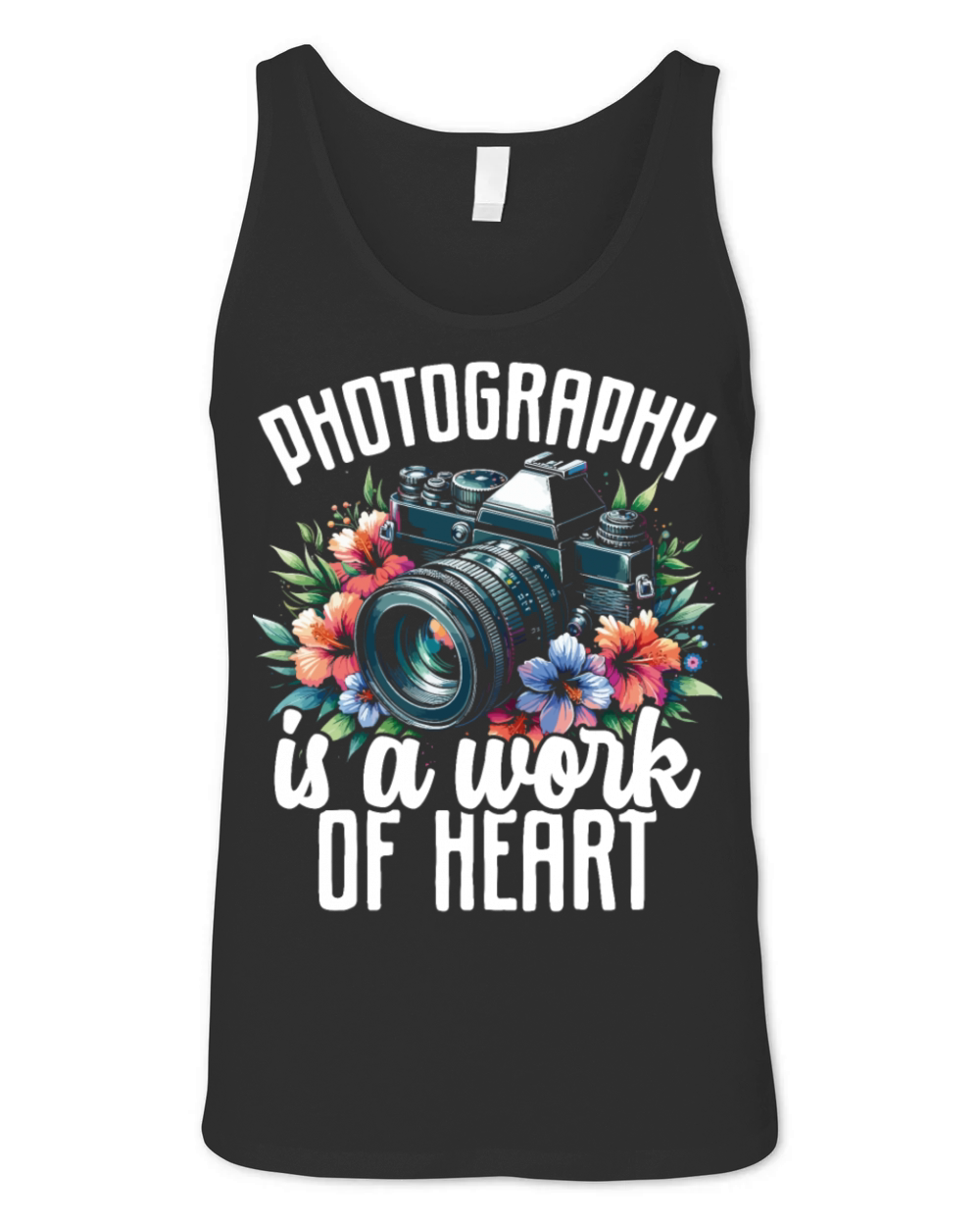 Retro Vintage Camera Photography Lover Photographe Unisex Jersey Tank