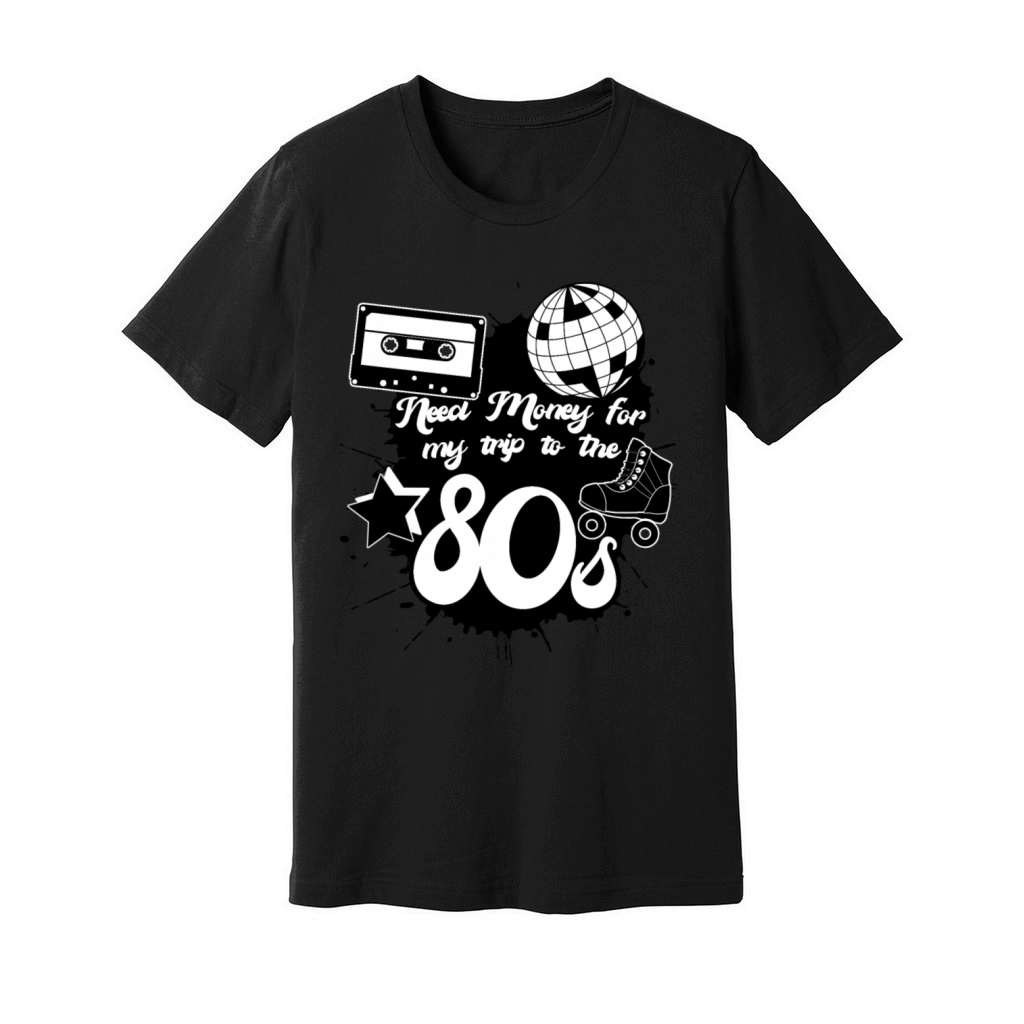 1980 Vintage 80s Music Tape Disco Unisex Jersey Tee