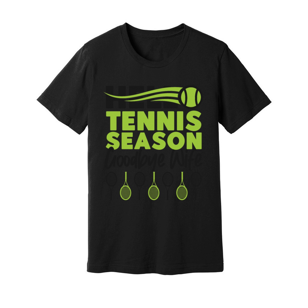 Funny Tennis Player Racket Husband Unisex Jersey Tee