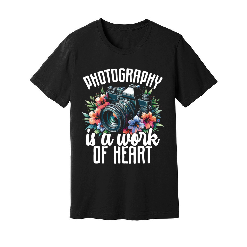 Retro Vintage Camera Photography Lover Photographe Unisex Jersey Tee
