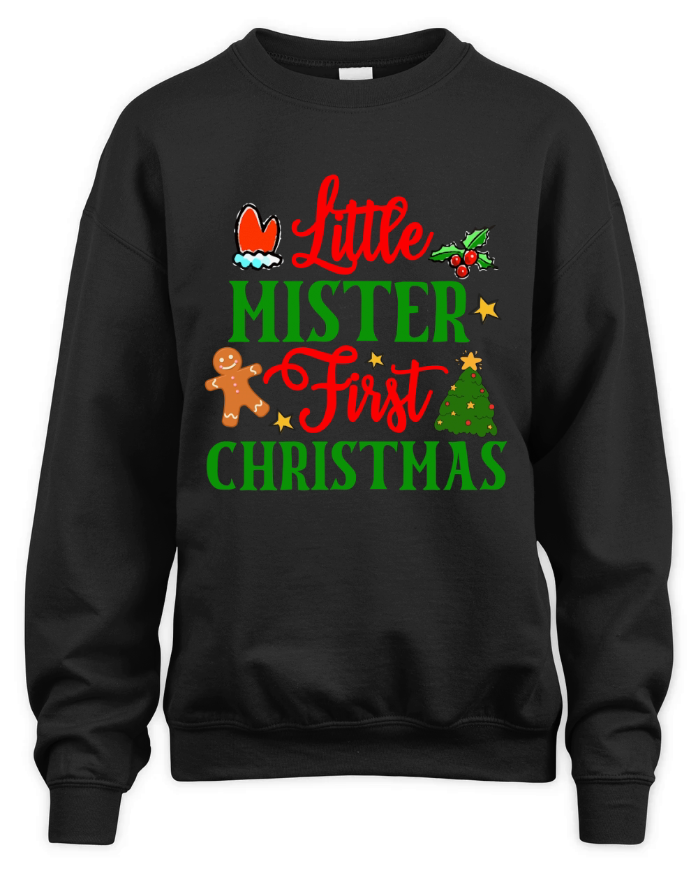 Little Mister First Christmas Unisex Premium Crewneck Sweatshirt