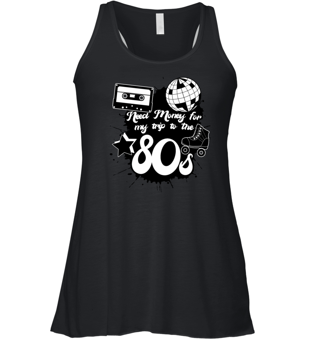 1980 Vintage 80s Music Tape Disco Women's Flowy Tank Top
