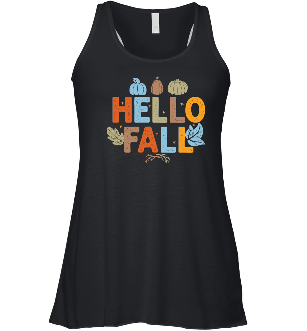Hello fall (2) Women's Flowy Tank Top