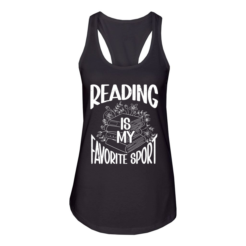 Reading Is My Favorite Sport Bookworm Women's Racerback Tank