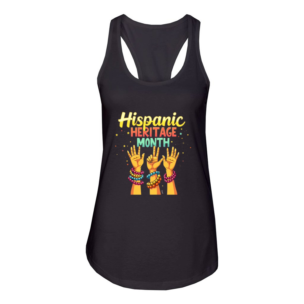 Show Your Pride National Hispanic Heritage Month Women's Racerback Tank