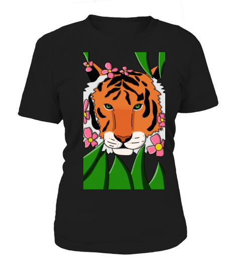 Tiger hiding Women's T-Shirt