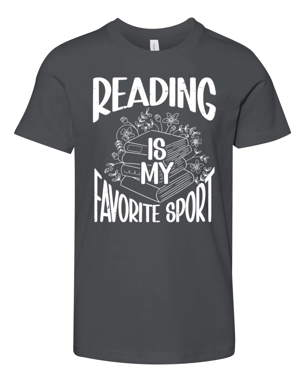 Reading Is My Favorite Sport Bookworm Youth Unisex Jersey Tee