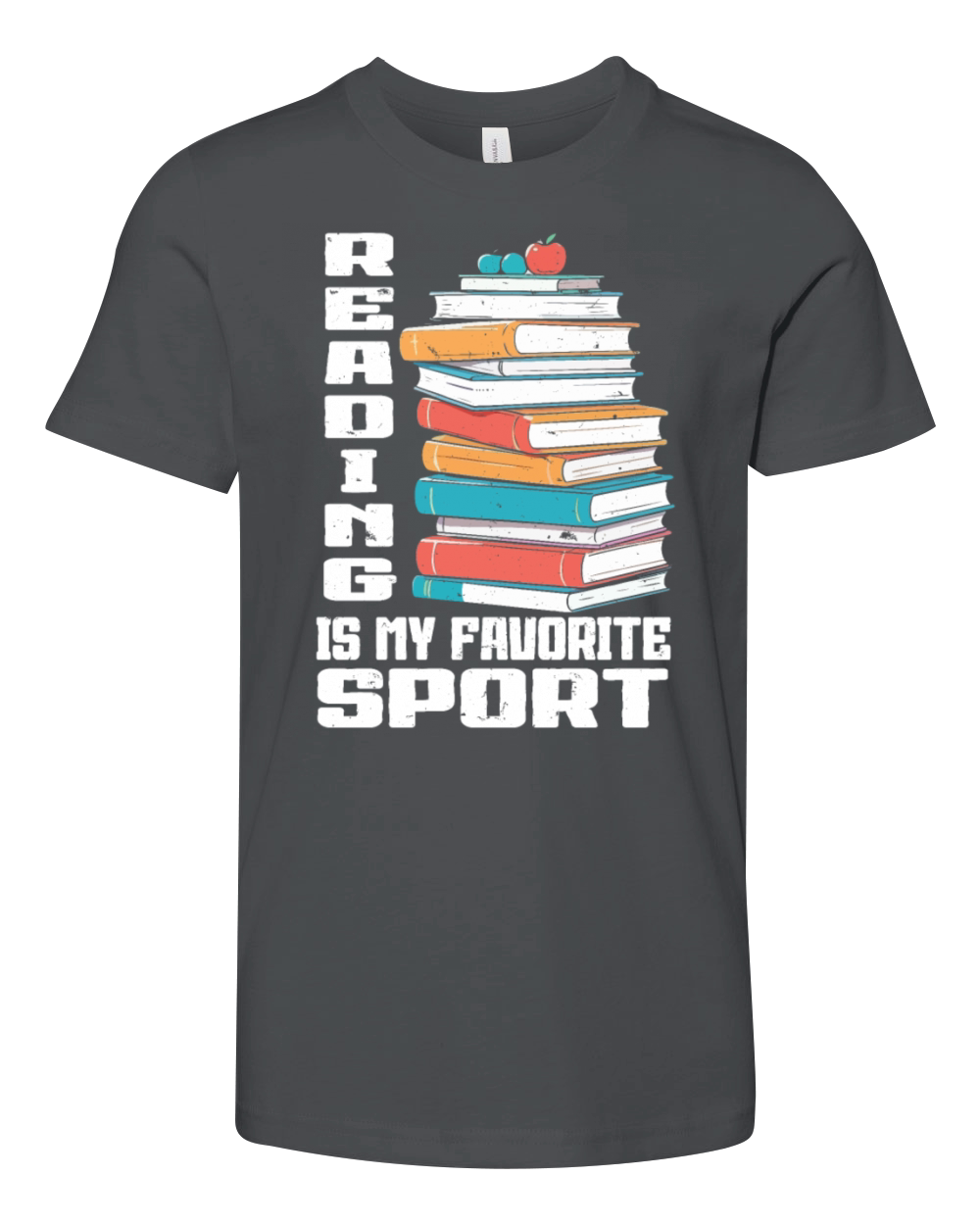 Reading Is My Favorite Sport Bookworm Youth Unisex Jersey Tee