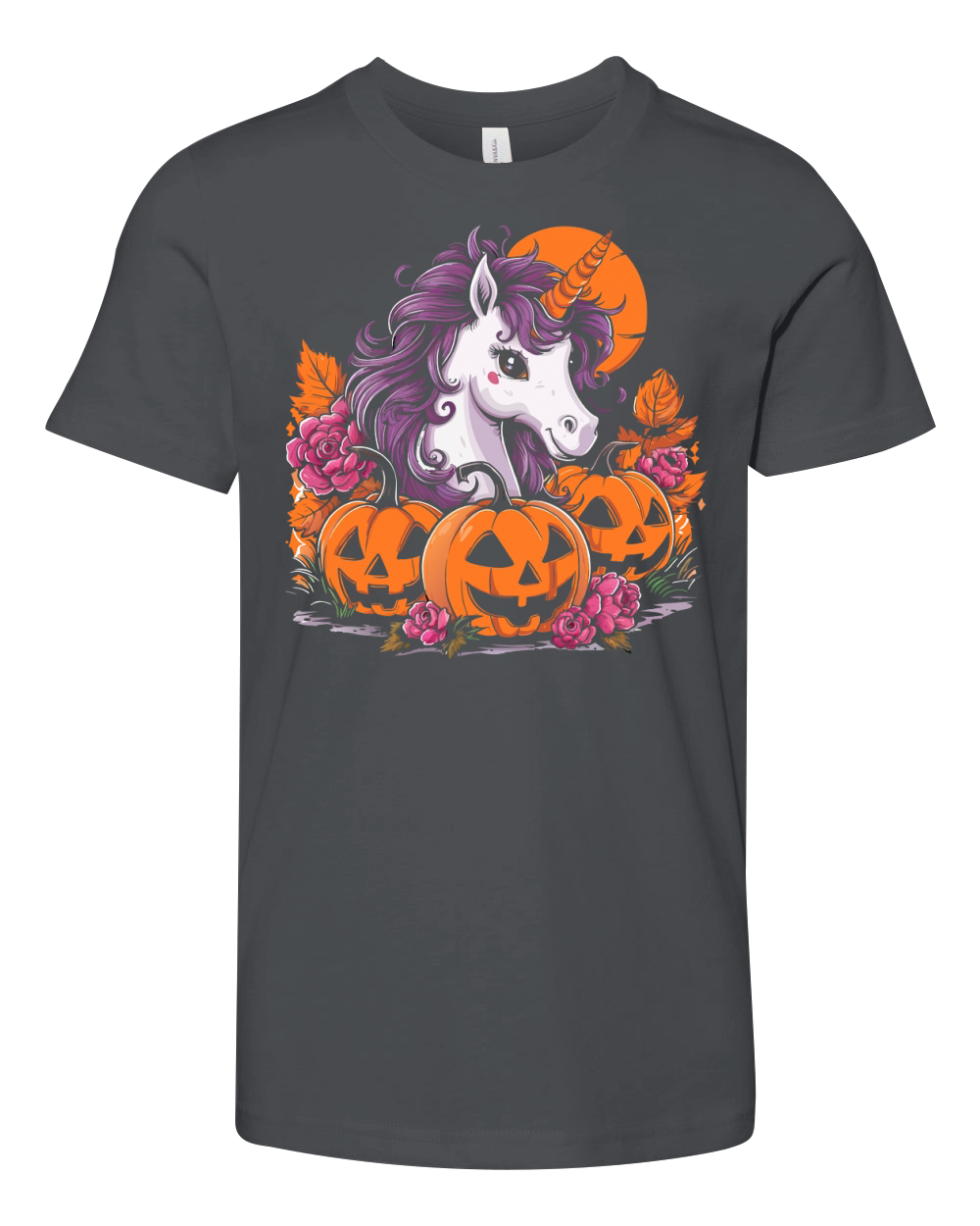 Unicorn and pumpkins Youth Unisex Jersey Tee