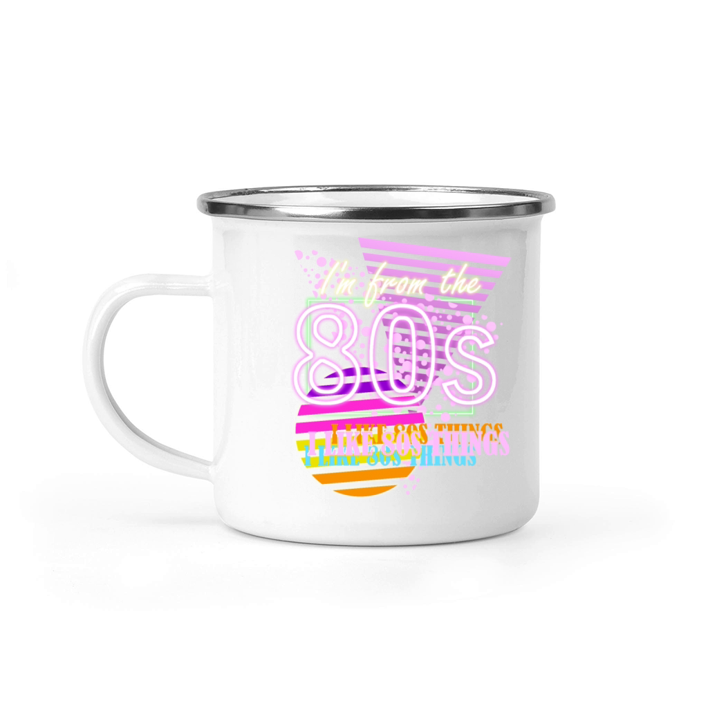 80s Party 1980 Vintage Camping Mug