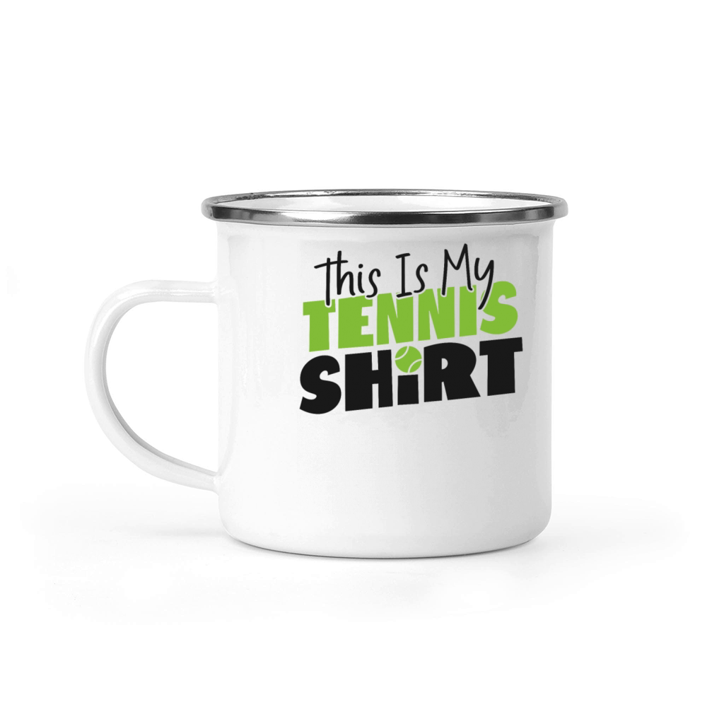 Funny Tennis Player Racket This Is Camping Mug